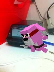 Ninja Cube Dog Breakin' Bad on that Rolodex 
